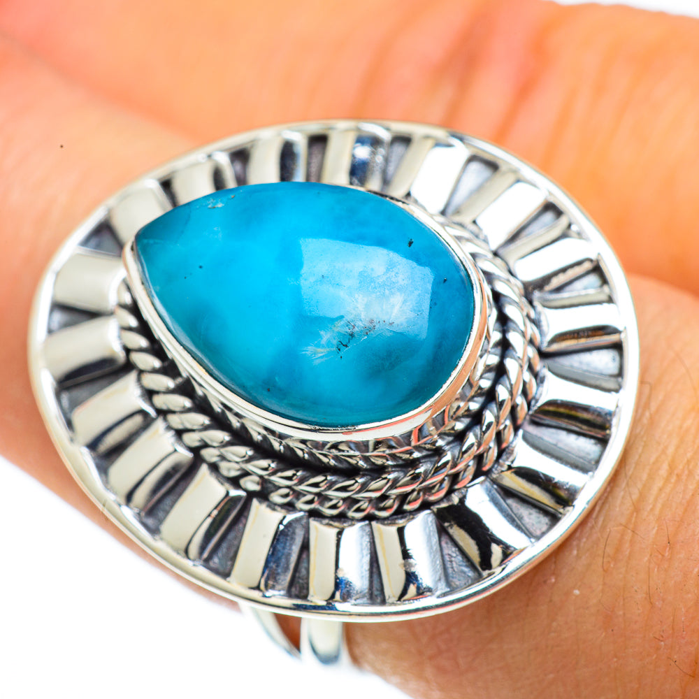 Larimar Rings handcrafted by Ana Silver Co - RING44037
