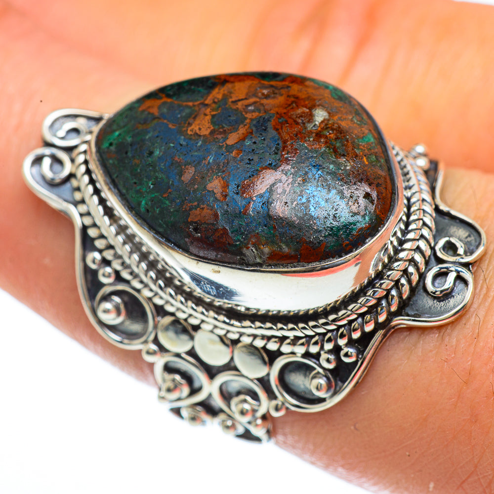 Chrysocolla Rings handcrafted by Ana Silver Co - RING44183