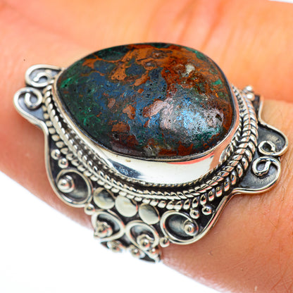 Chrysocolla Rings handcrafted by Ana Silver Co - RING44183