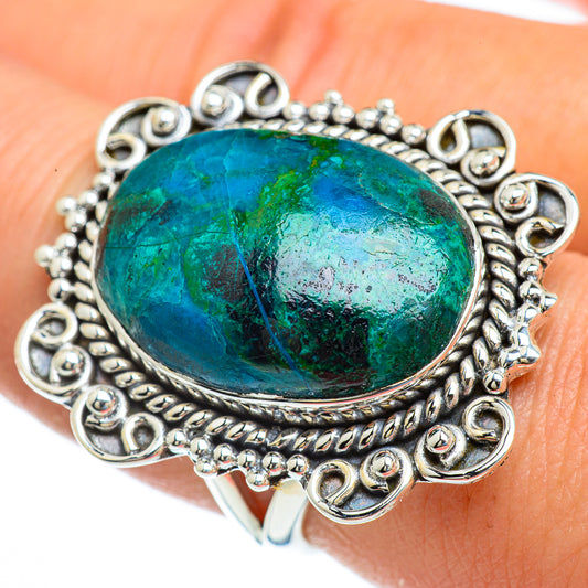 Chrysocolla Rings handcrafted by Ana Silver Co - RING44194