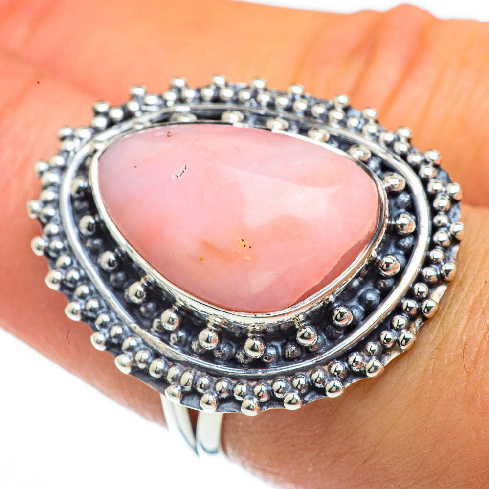 Pink Opal Rings handcrafted by Ana Silver Co - RING44222