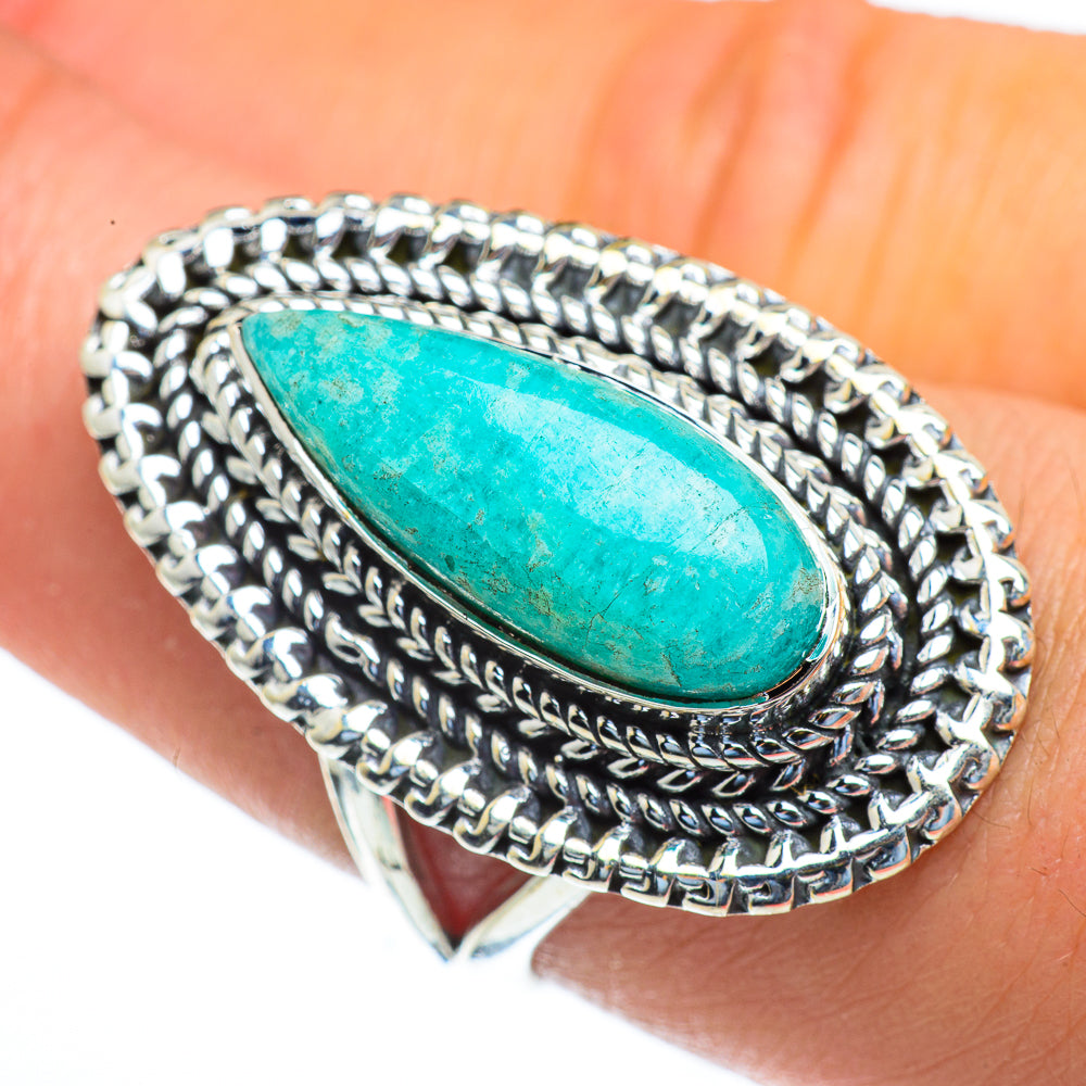 Amazonite Rings handcrafted by Ana Silver Co - RING44244