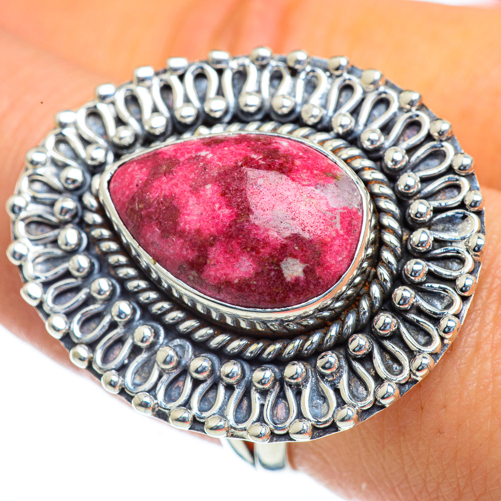 Thulite Rings handcrafted by Ana Silver Co - RING44249