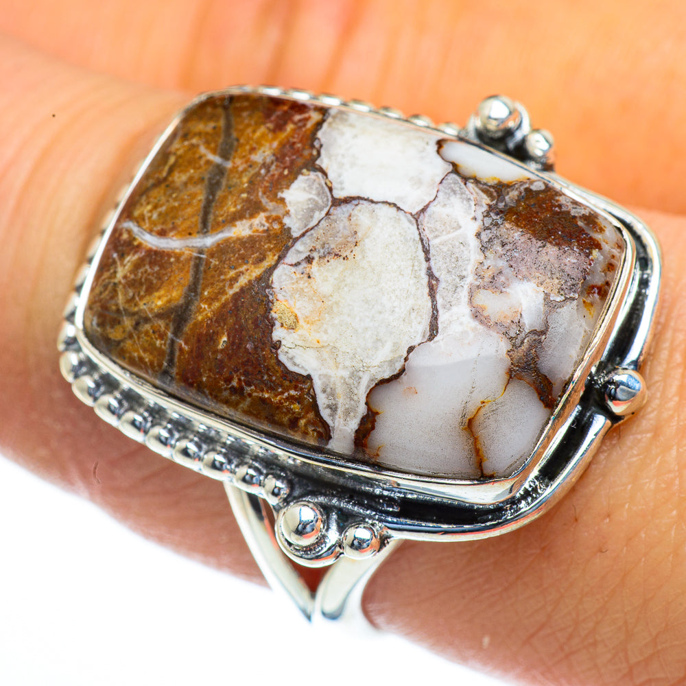 Peanut Wood Jasper Rings handcrafted by Ana Silver Co - RING44274