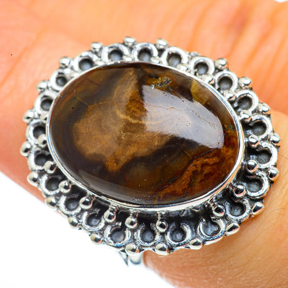 Petrified Wood Rings handcrafted by Ana Silver Co - RING44298