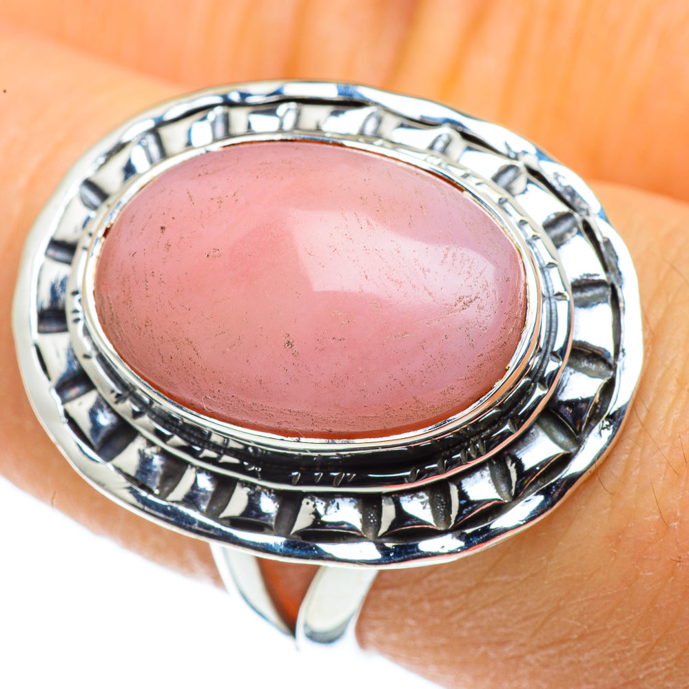 Pink Opal Rings handcrafted by Ana Silver Co - RING44302