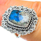 K2 Blue Azurite Rings handcrafted by Ana Silver Co - RING44321