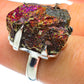 Titanium Druzy Rings handcrafted by Ana Silver Co - RING44342