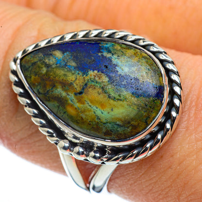 Azurite Rings handcrafted by Ana Silver Co - RING44372