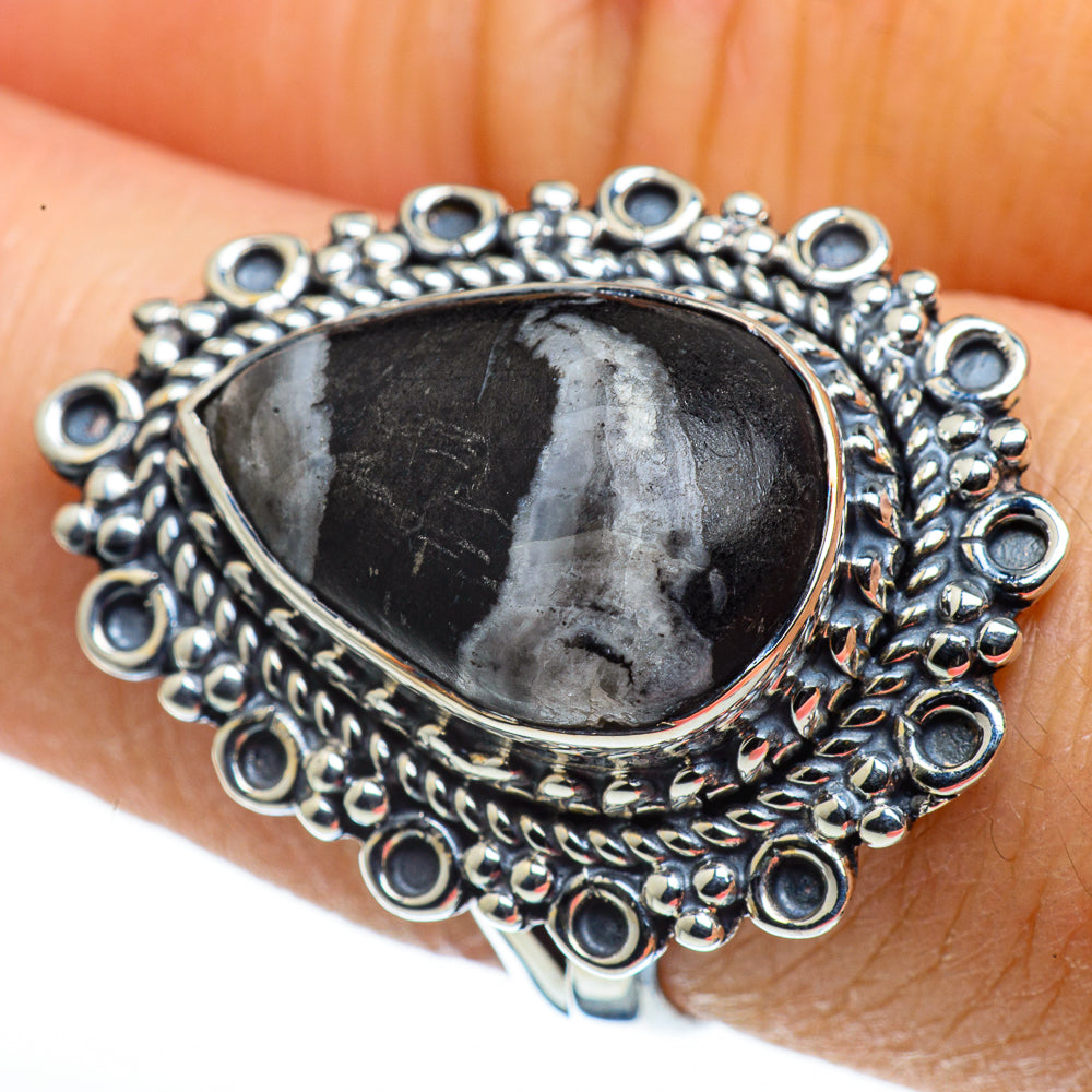 Pinolith Jasper Rings handcrafted by Ana Silver Co - RING44396
