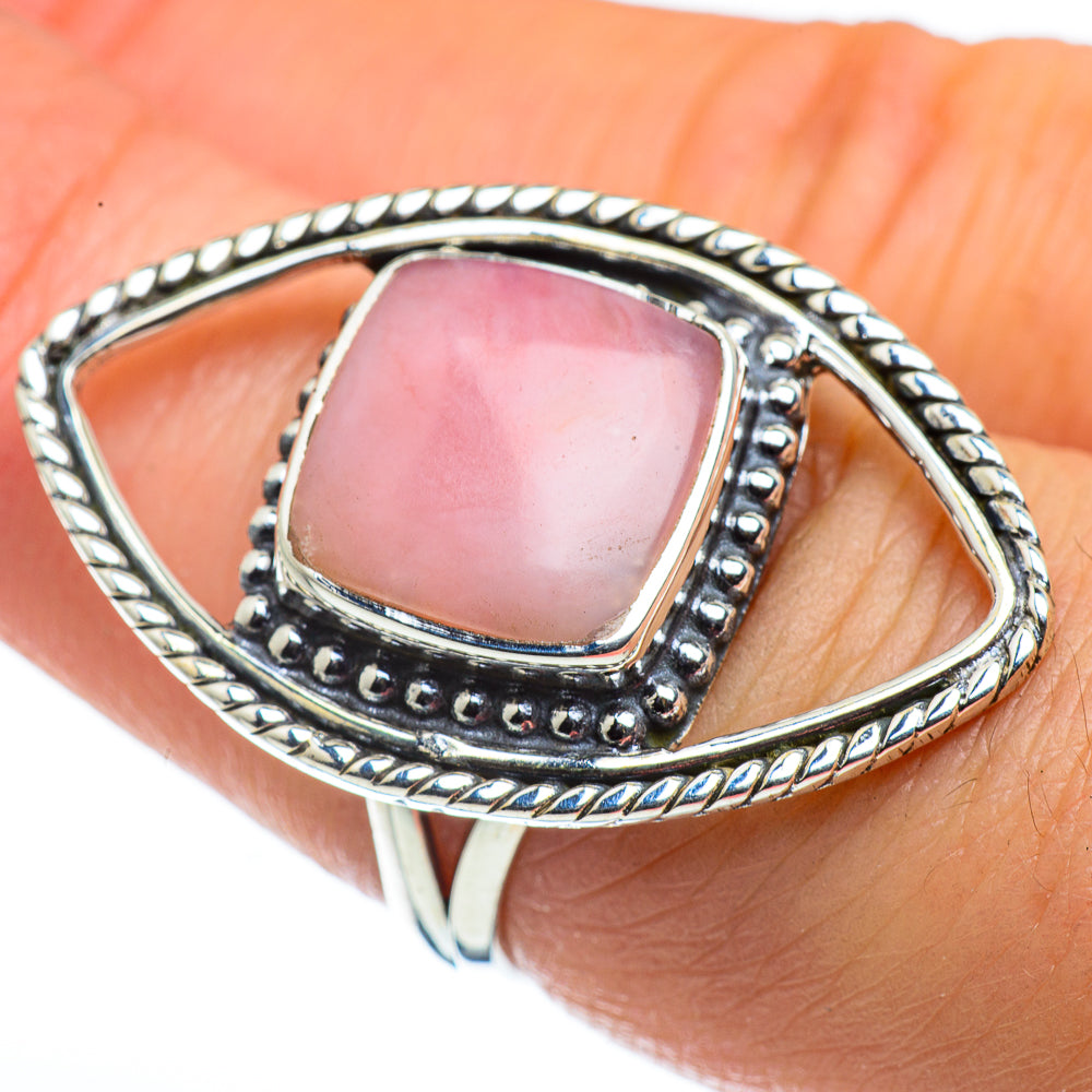 Pink Opal Rings handcrafted by Ana Silver Co - RING44464