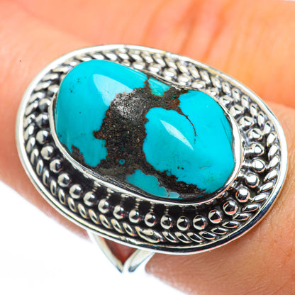 Tibetan Turquoise Rings handcrafted by Ana Silver Co - RING44475