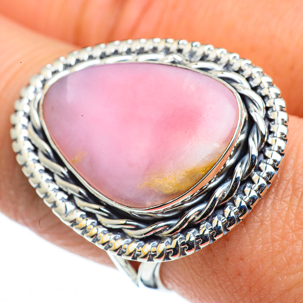 Pink Opal Rings handcrafted by Ana Silver Co - RING44628