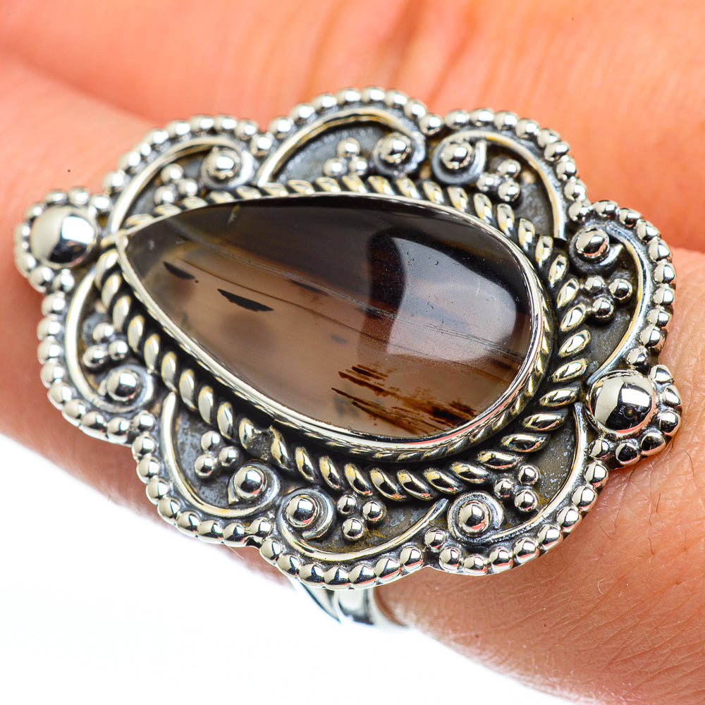 Montana Agate Rings handcrafted by Ana Silver Co - RING44686