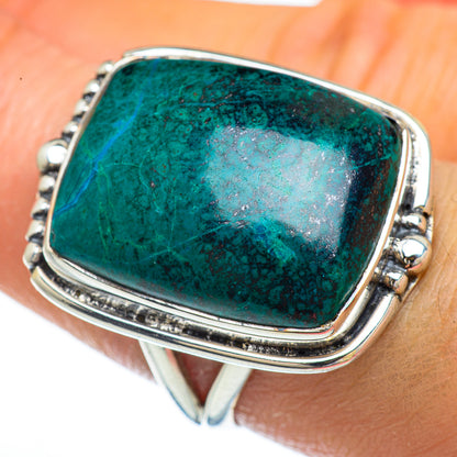 Chrysocolla Rings handcrafted by Ana Silver Co - RING44750