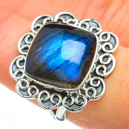 Labradorite Rings handcrafted by Ana Silver Co - RING44772