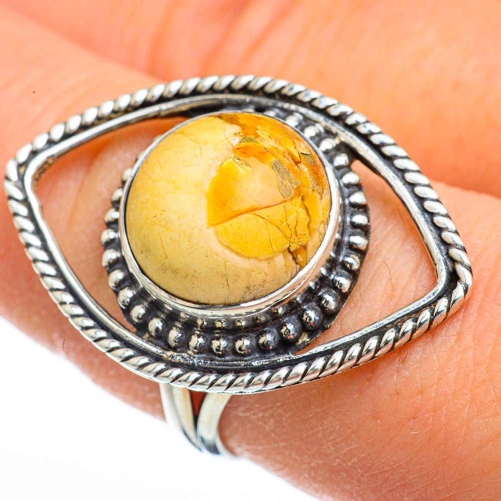 Brecciated Mookaite Rings handcrafted by Ana Silver Co - RING44780