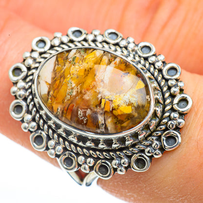 Brecciated Mookaite Rings handcrafted by Ana Silver Co - RING44781