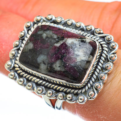 Russian Eudialyte Rings handcrafted by Ana Silver Co - RING44837