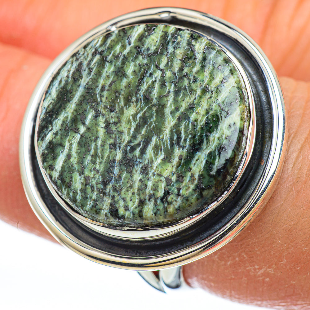 Lizard Jasper Rings handcrafted by Ana Silver Co - RING44870