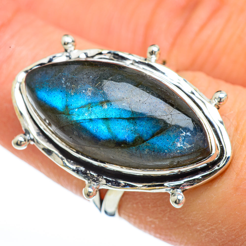 Labradorite Rings handcrafted by Ana Silver Co - RING44928