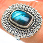 Labradorite Rings handcrafted by Ana Silver Co - RING44958