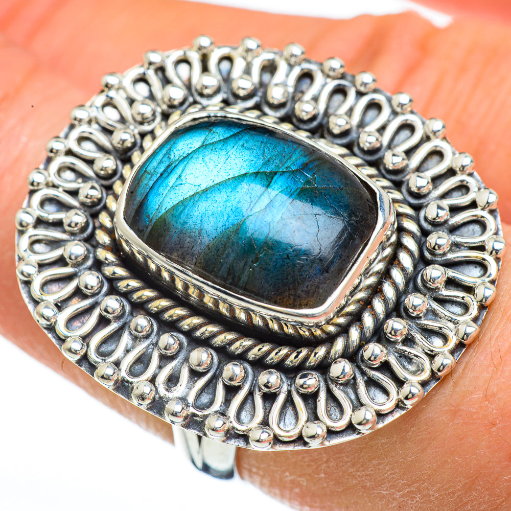 Labradorite Rings handcrafted by Ana Silver Co - RING44958