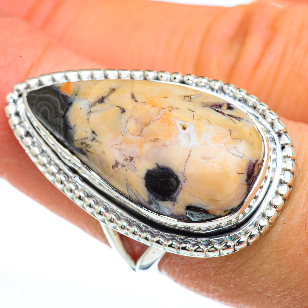 Brecciated Mookaite Rings handcrafted by Ana Silver Co - RING44966