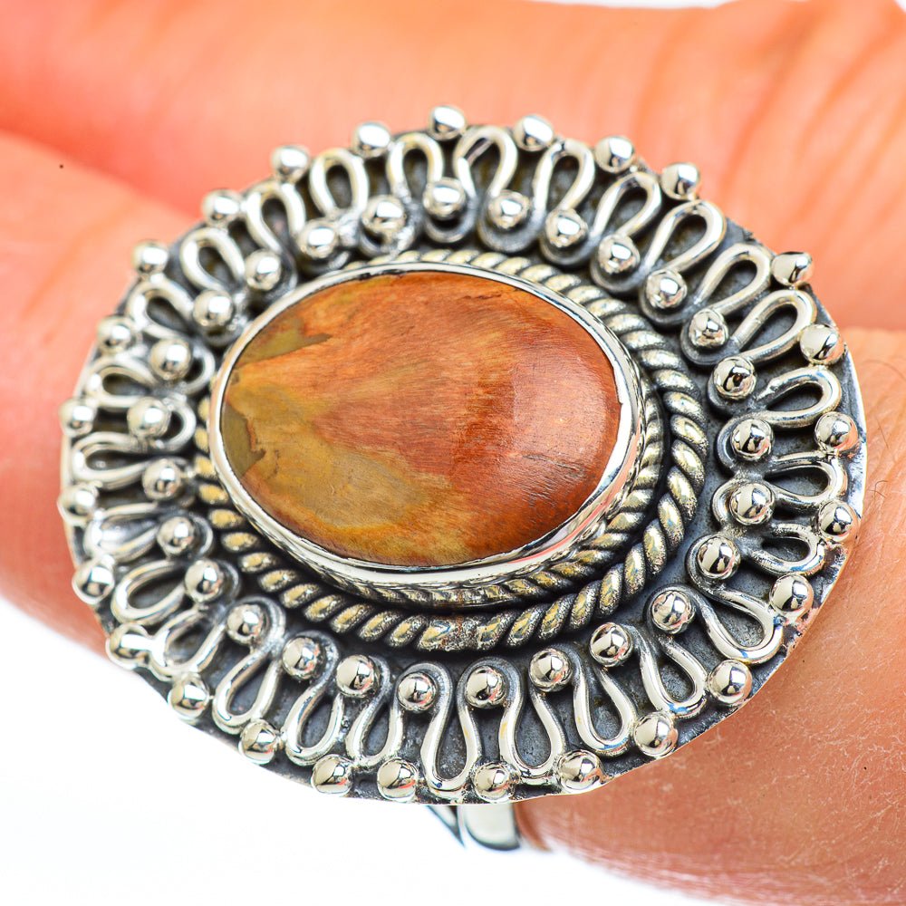 Petrified Wood Rings handcrafted by Ana Silver Co - RING44967