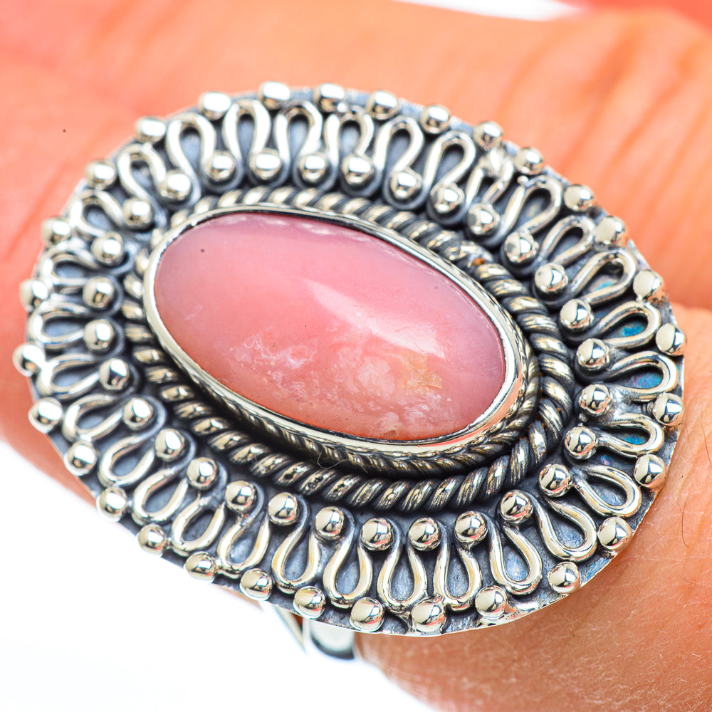 Pink Opal Rings handcrafted by Ana Silver Co - RING44977