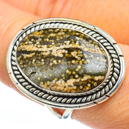 Ocean Jasper Rings handcrafted by Ana Silver Co - RING45003