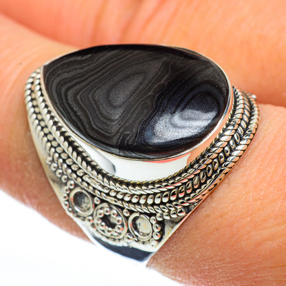 Psilomelane Rings handcrafted by Ana Silver Co - RING45024