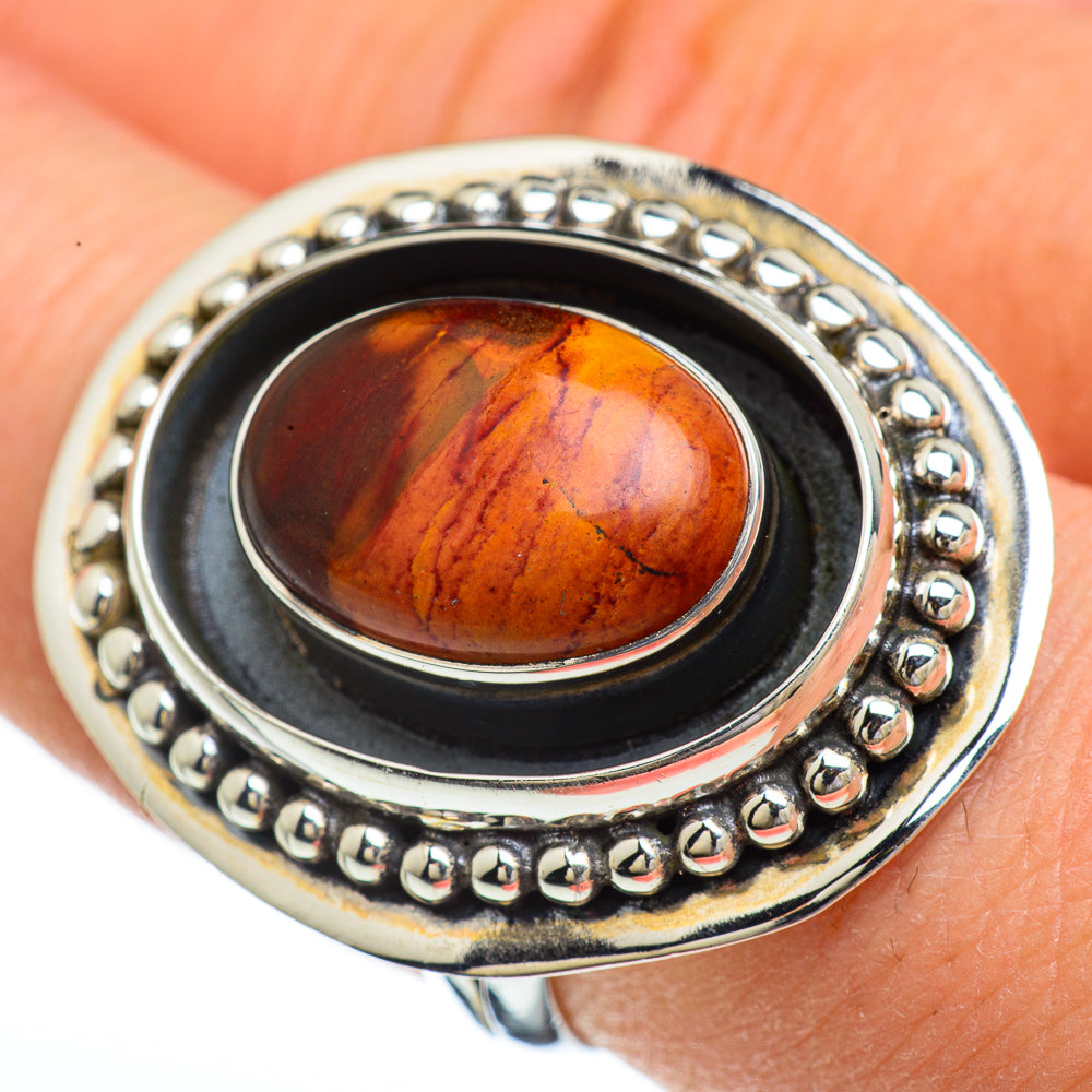 Mookaite Rings handcrafted by Ana Silver Co - RING45040