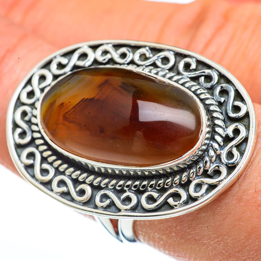 Montana Agate Rings handcrafted by Ana Silver Co - RING45053