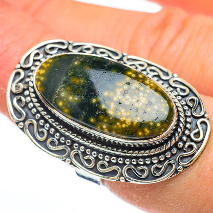 Ocean Jasper Rings handcrafted by Ana Silver Co - RING45072