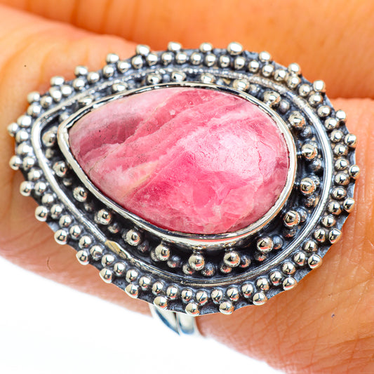 Rhodochrosite Rings handcrafted by Ana Silver Co - RING45130