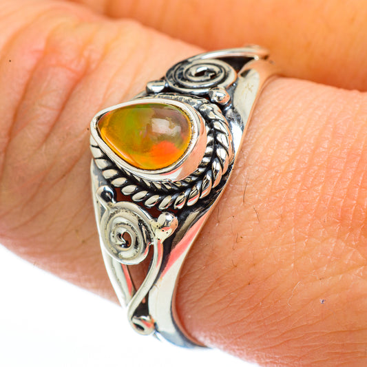 Ethiopian Opal Rings handcrafted by Ana Silver Co - RING45172