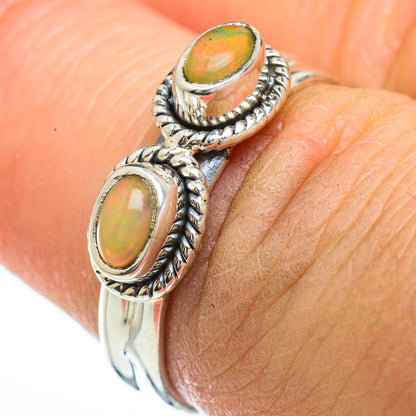 Ethiopian Opal Rings handcrafted by Ana Silver Co - RING45197