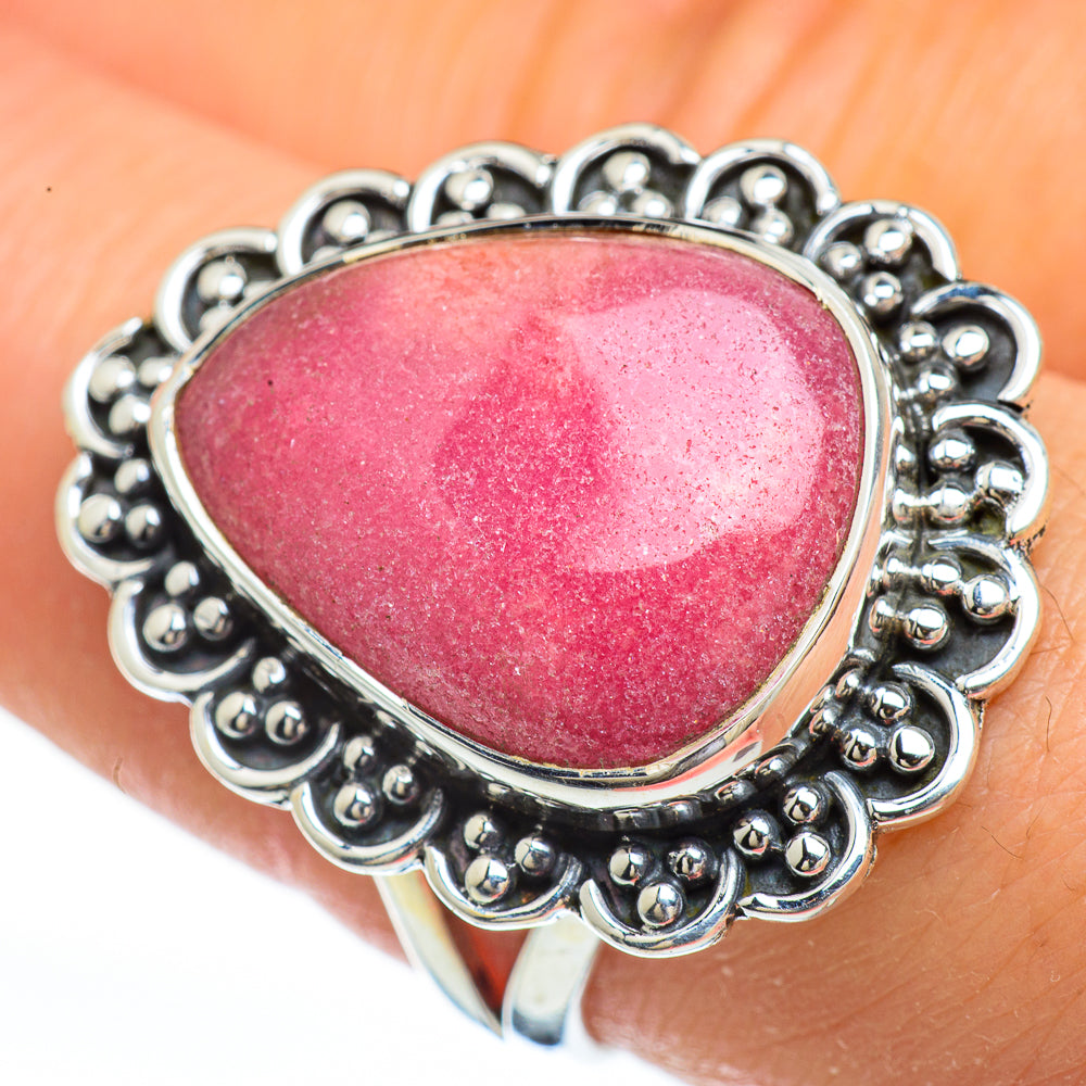 Rhodochrosite Rings handcrafted by Ana Silver Co - RING45213