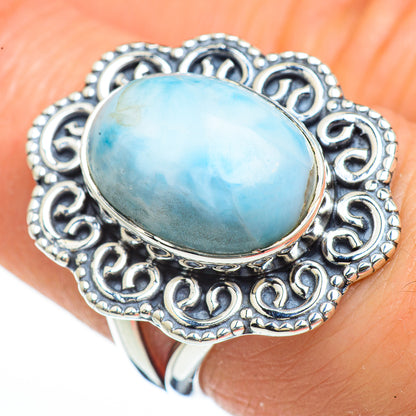 Larimar Rings handcrafted by Ana Silver Co - RING45273