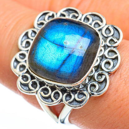 Labradorite Rings handcrafted by Ana Silver Co - RING45304