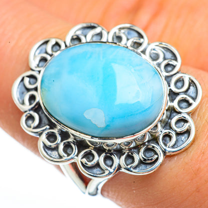 Larimar Rings handcrafted by Ana Silver Co - RING45328