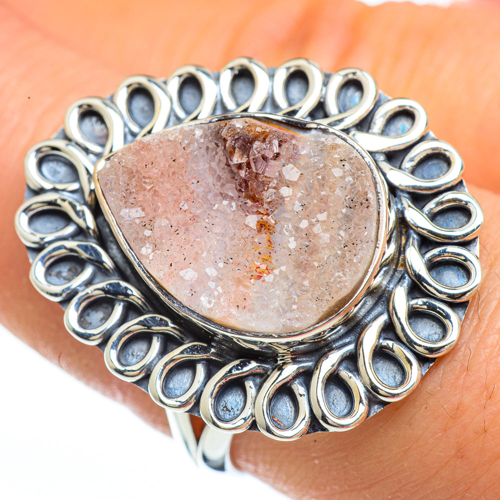 Desert Druzy Rings handcrafted by Ana Silver Co - RING45337