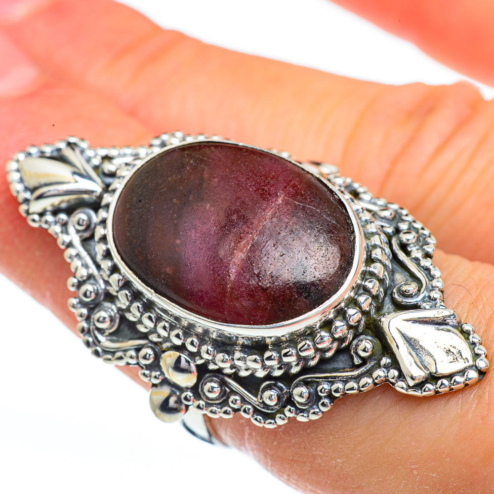Rhodonite Rings handcrafted by Ana Silver Co - RING45469
