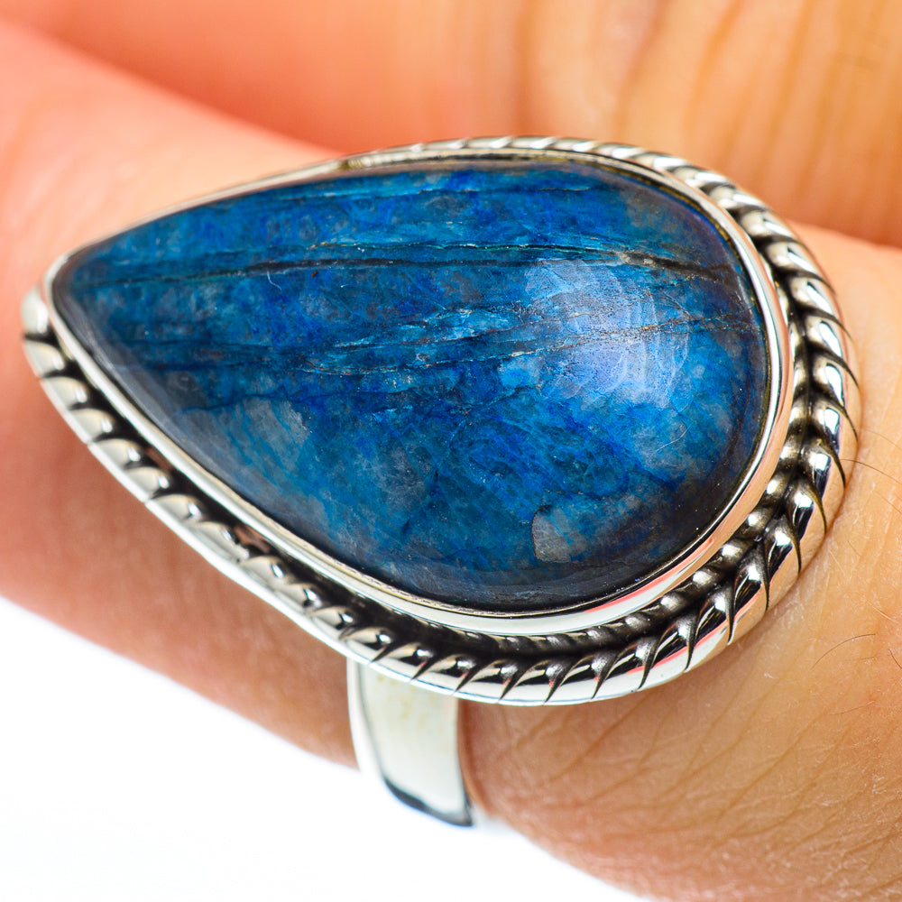Chryscolla In Quartz Rings handcrafted by Ana Silver Co - RING45487