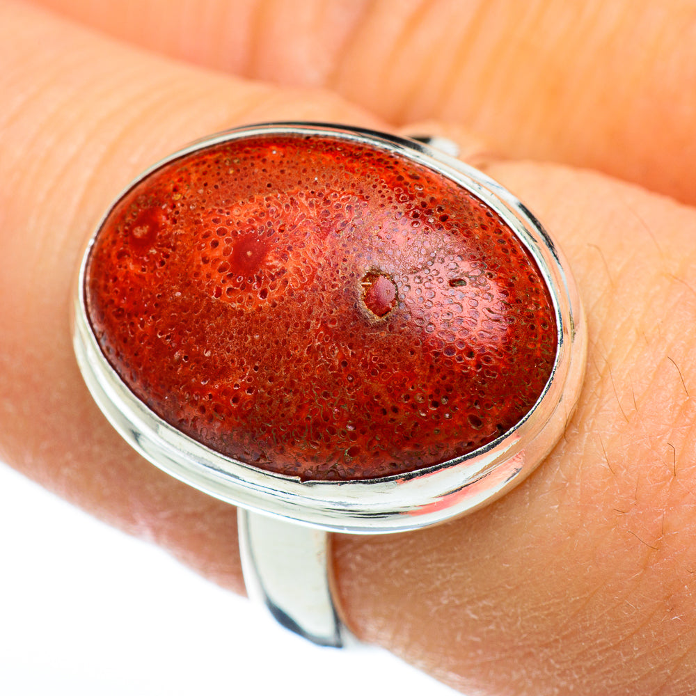 Sponge Coral Rings handcrafted by Ana Silver Co - RING45499