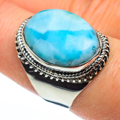 Larimar Rings handcrafted by Ana Silver Co - RING45573