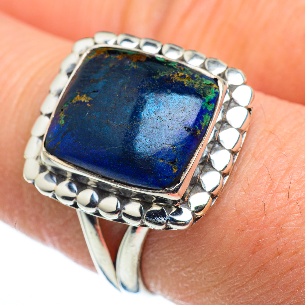 Azurite Rings handcrafted by Ana Silver Co - RING45598