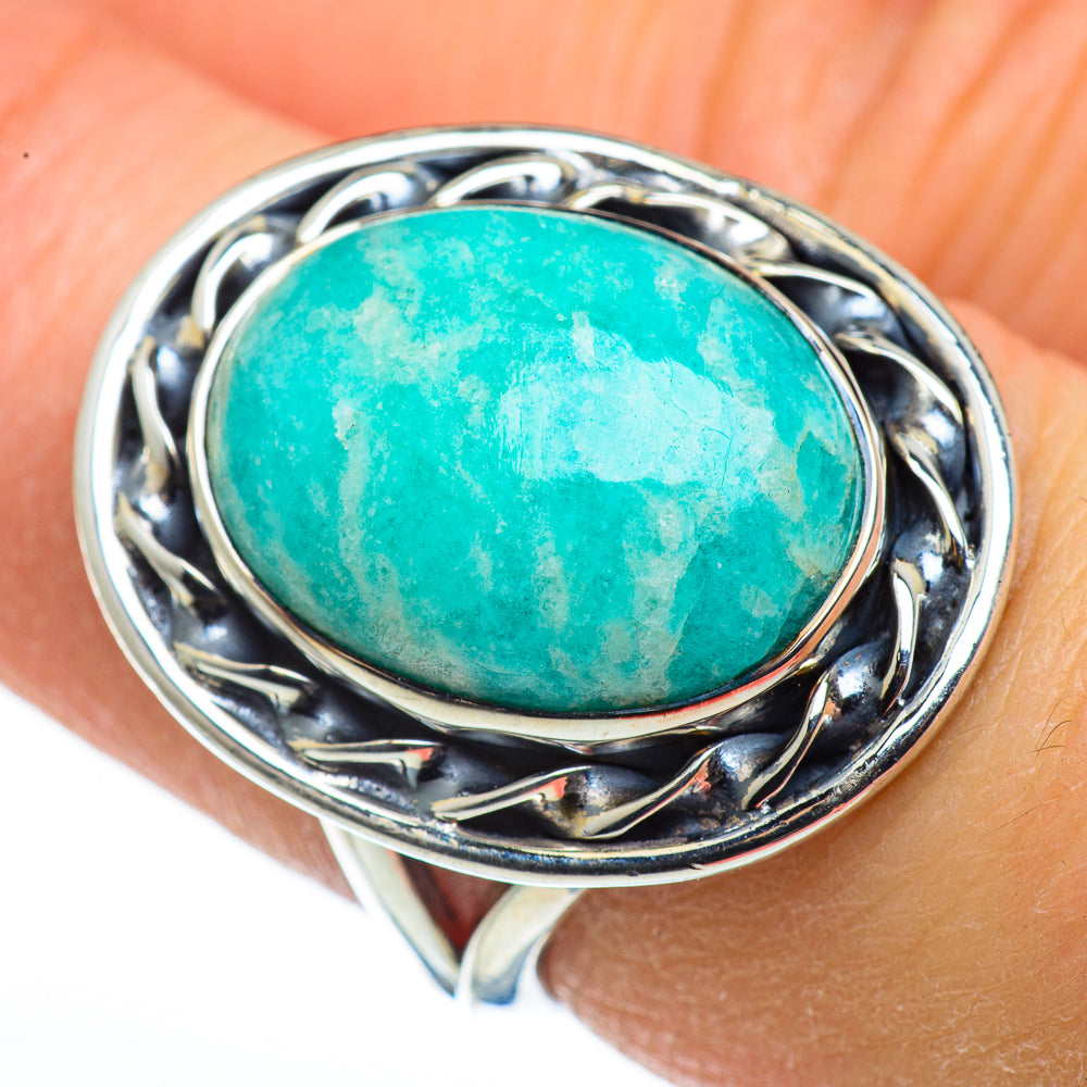 Amazonite Rings handcrafted by Ana Silver Co - RING45603