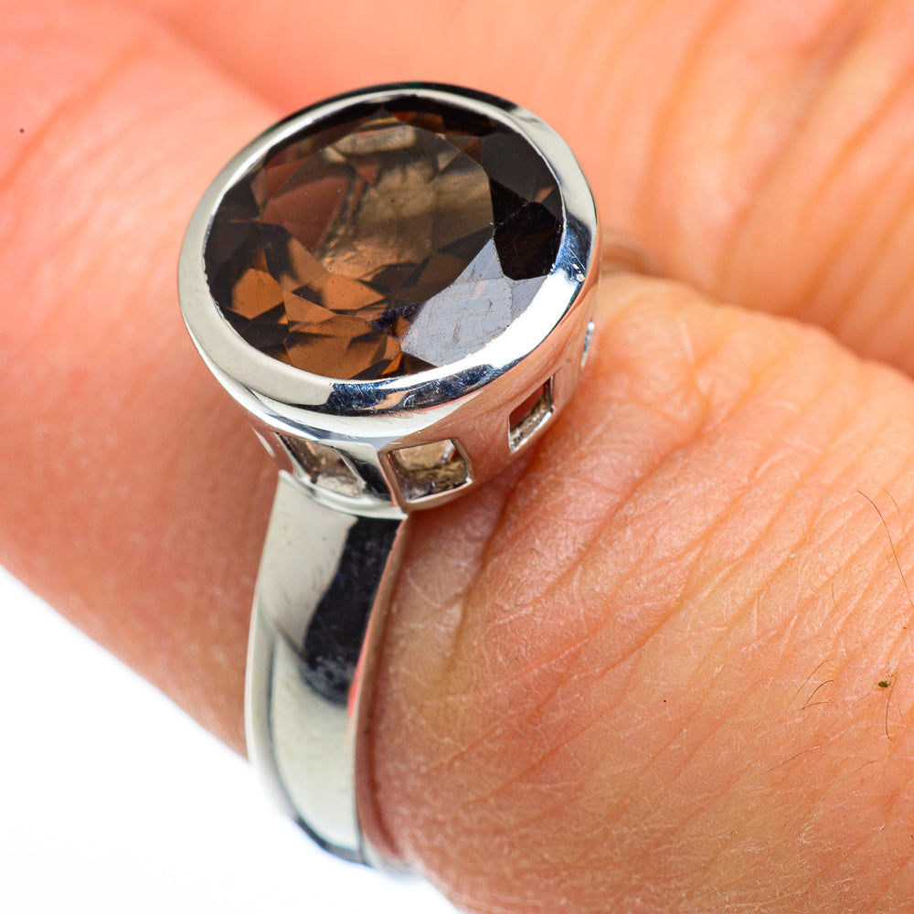 Smoky Quartz Rings handcrafted by Ana Silver Co - RING45607